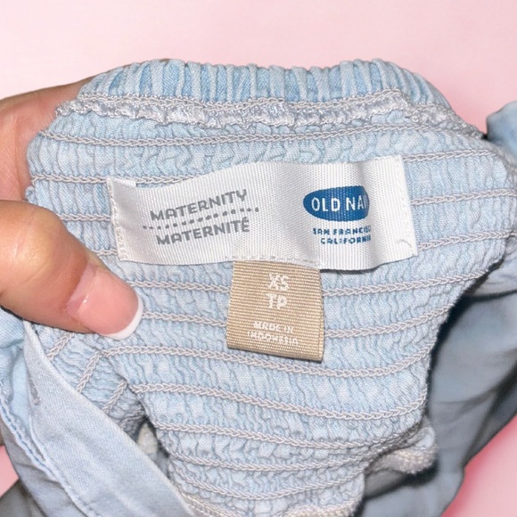 Old Navy | Maternity Chambray Dress with Pockets | Size XS - Picture 4 of 4